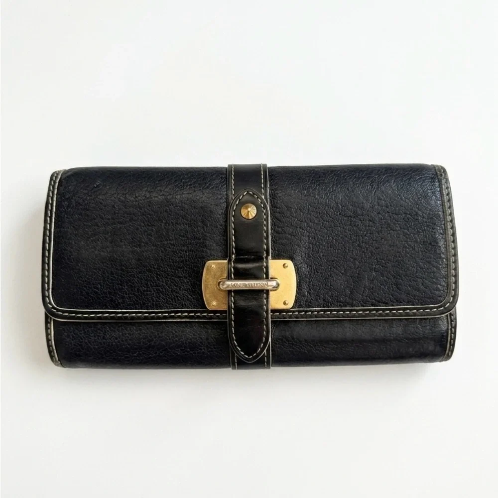 Louis Vuitton Favoli Suhari Leather Black Wallet
